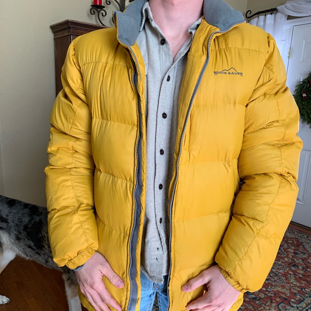 Vintage!! Eddie Bauer Goose Down Puffer Jacket - Gem